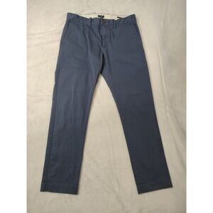 J.Crew Pants Mens 32x30 Slim Flex Chinos Navy Blue Stretch Casual Dress Preppy